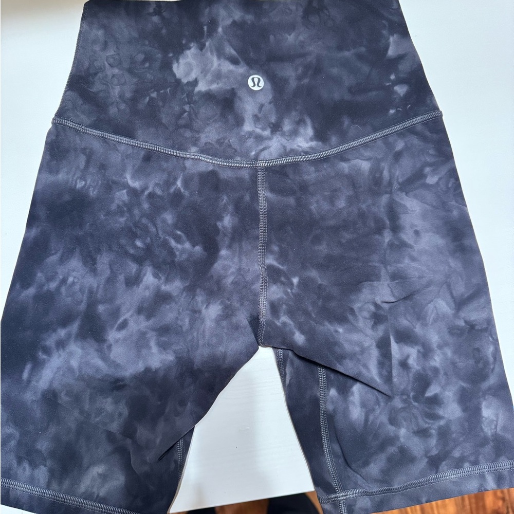 Lululemon Black Tie-Dye Shorts